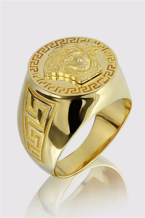 versace chain mens|versace gold ring for men.